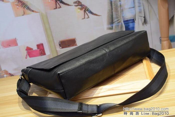 COACH蔻馳 頂級原單 頭層牛皮 專櫃對版 COACH 男士單肩斜挎包 54792  Chz1502